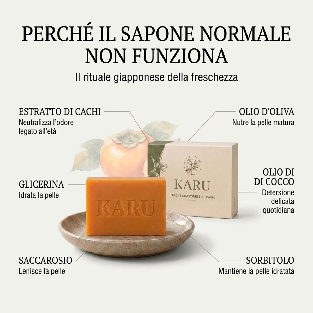 Sapone Giapponese al Cachi